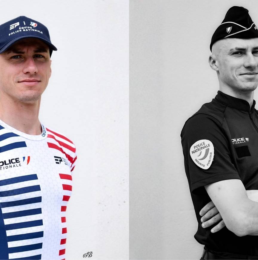 Timothy Loubineaud bij de Franse politie.