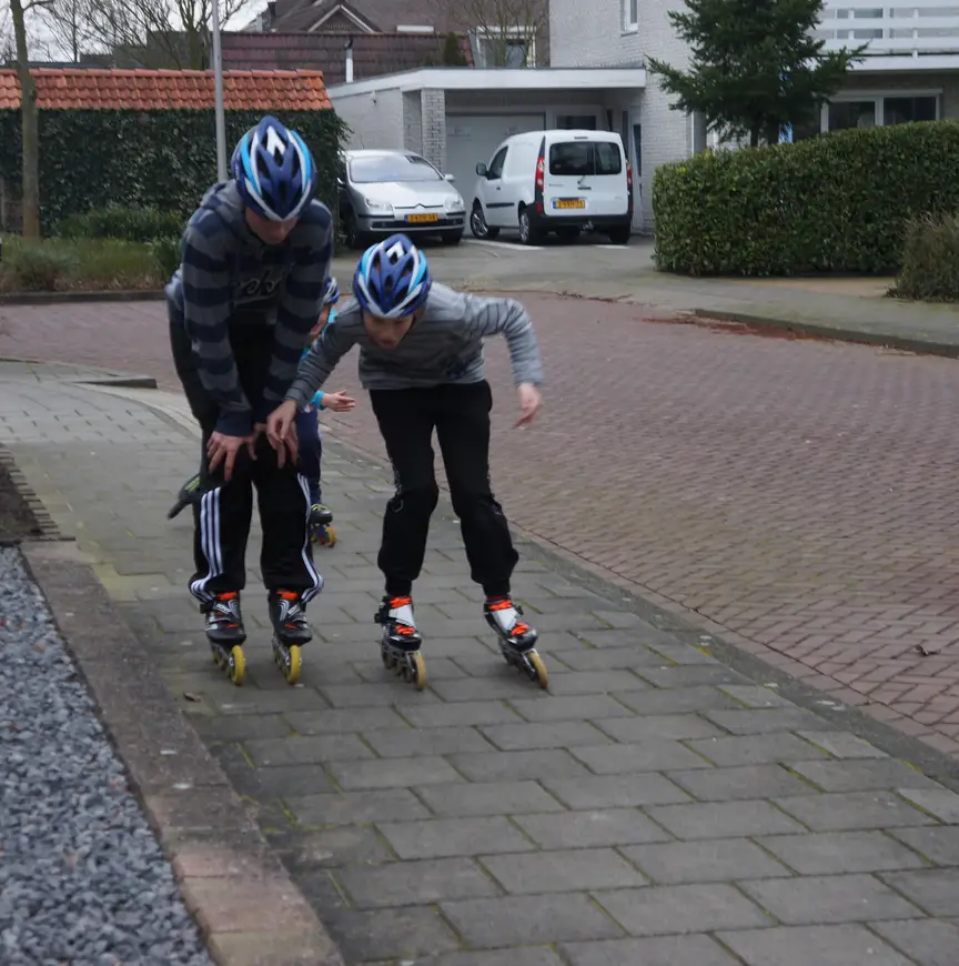 Joël Christian en Ronald Haasjes straatrace