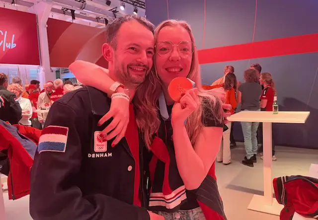 Itzhak de Laat met vriendin Martha de Jong