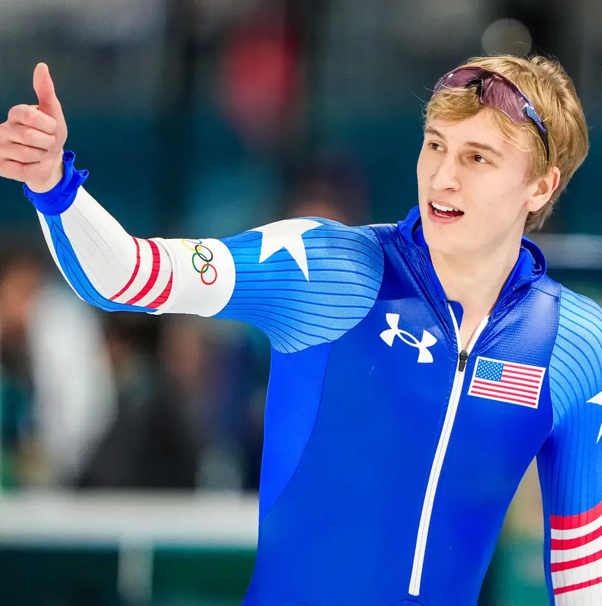 Jordan Stolz olympisch kampioen 5.000 meter