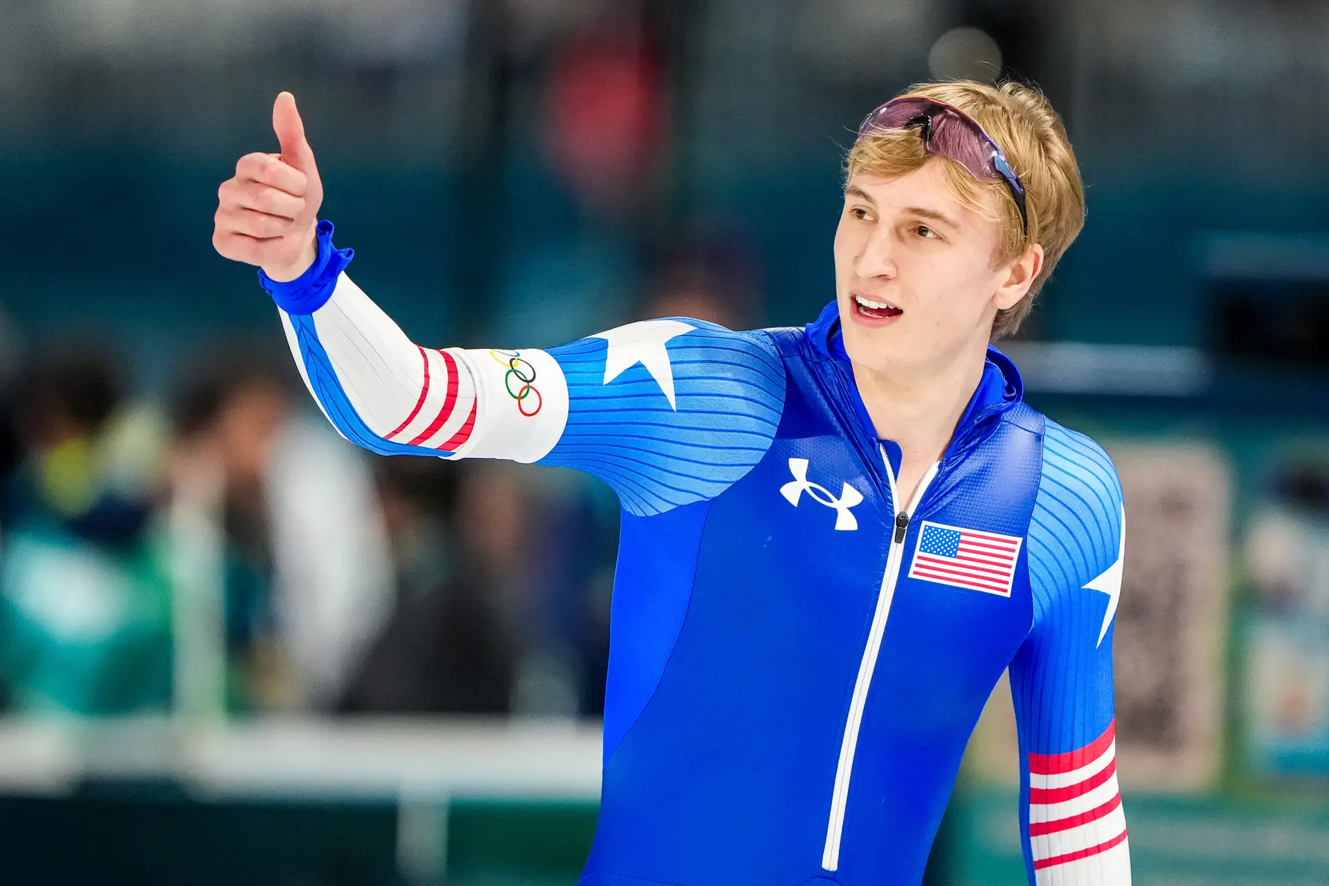 Jordan Stolz olympisch kampioen 5.000 meter