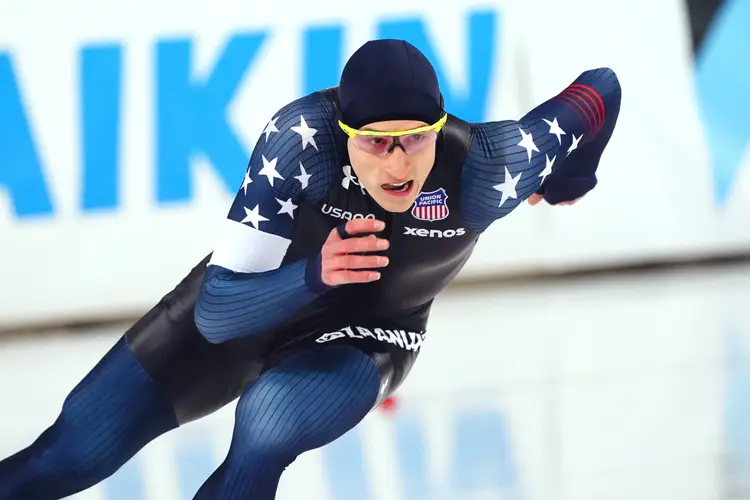 Jordan Stolz in Heerenveen