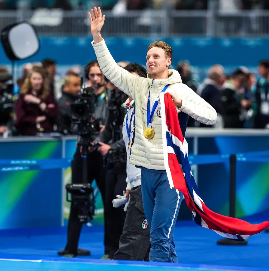 Sander Eitrem olympisch kampioen 5.000 meter