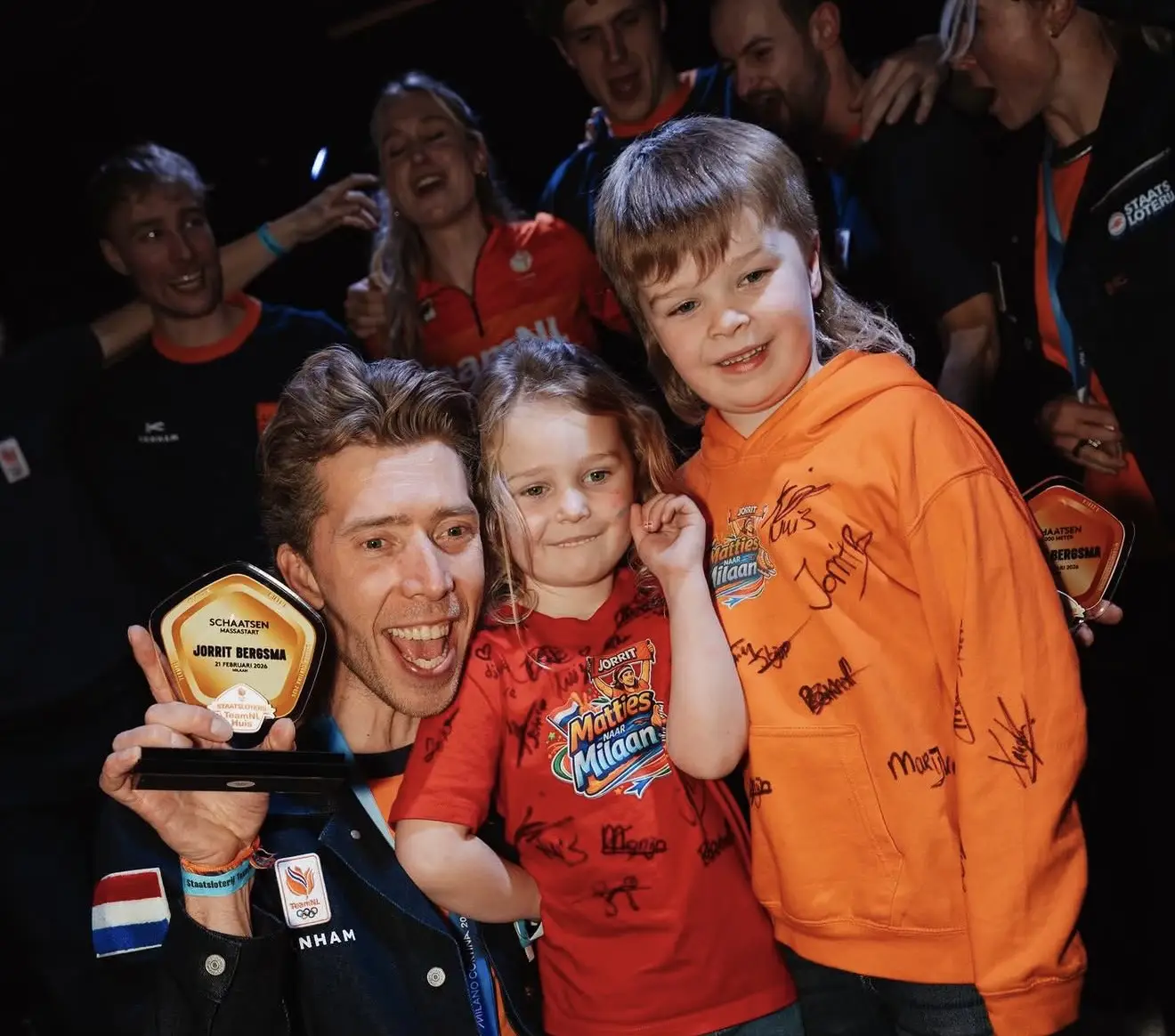 Jorrit Bergsma met Brent en Barbara in TeamNL Huis