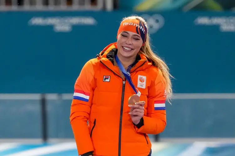 Jutta Leerdam - goud 1000 meter OS Milaan