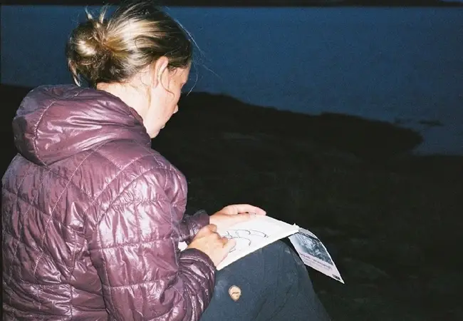 Sara van Vliet tekent