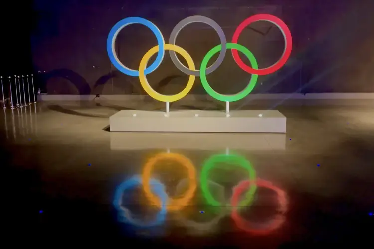 Olympische ringen in Milaan