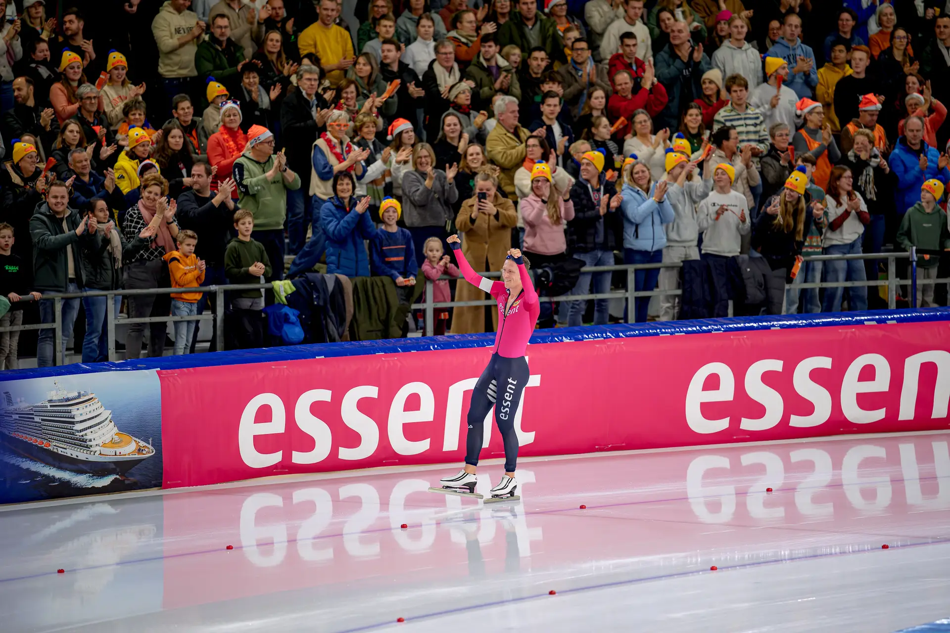 Beau Snellink bij overwinning van het Dakin nk allround