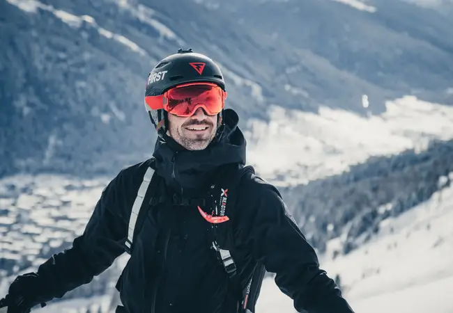 Mark Tuitert genietend in Davos