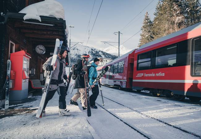 Mark Tuitert in Davos met de trein