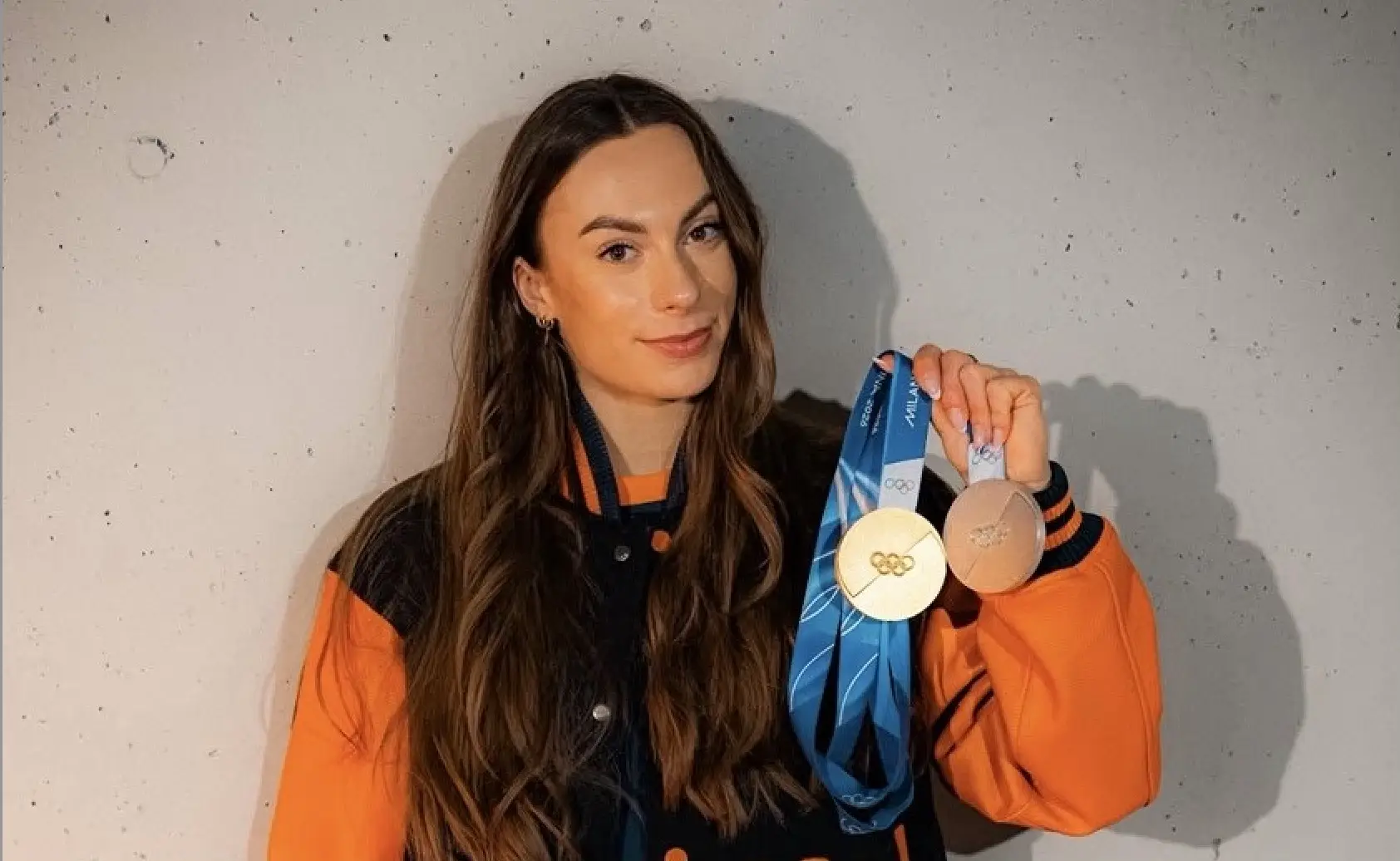 Femke Kok met olympische medailles