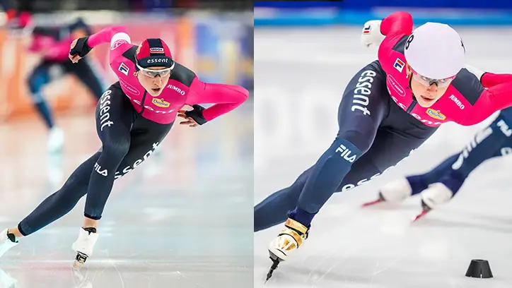 Suzanne Schulting op langebaan en shorttrack