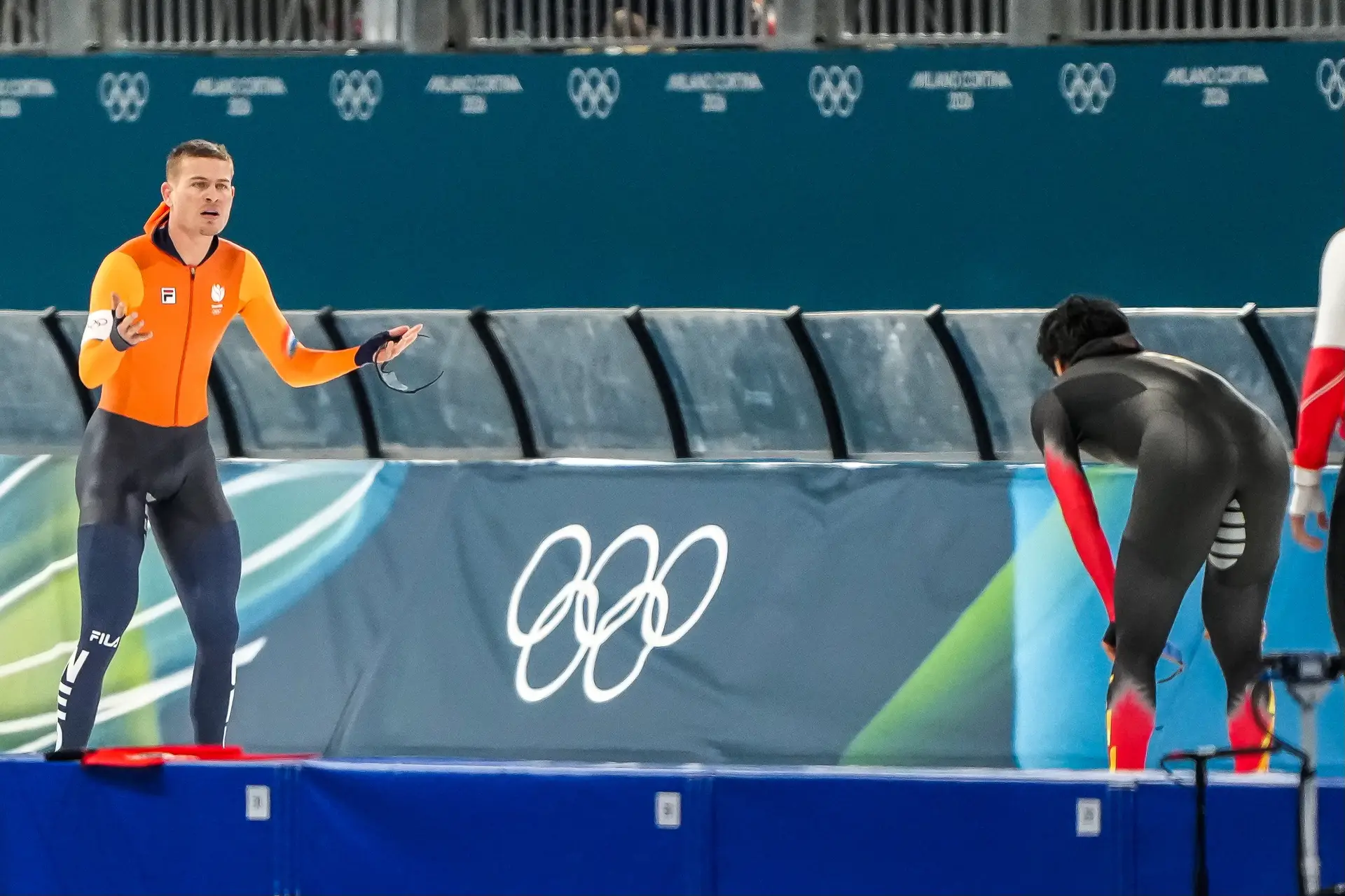 Joep Wennemars 1000 meter OS Milaan, Ziwen Lian