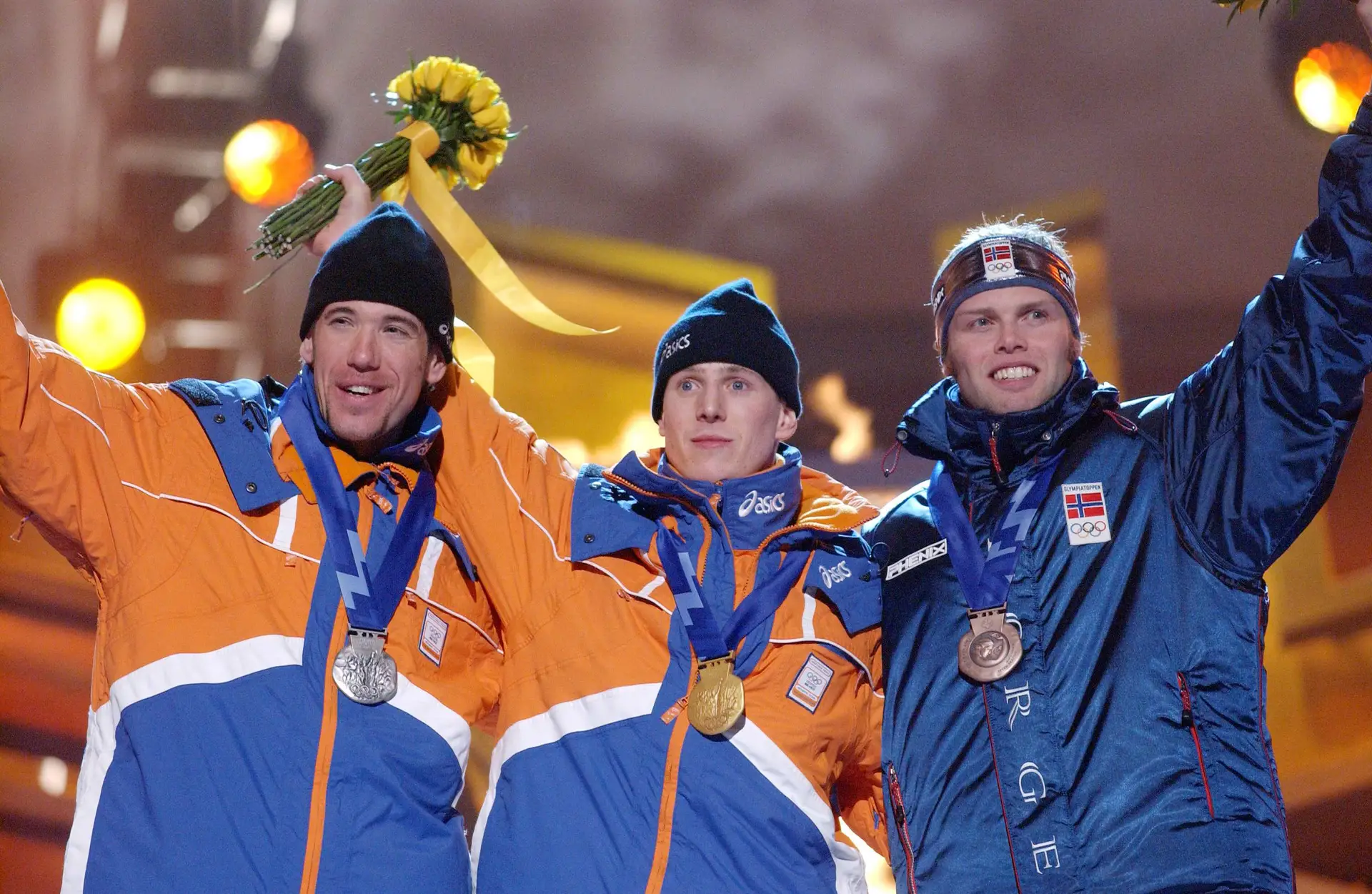 Uytdehaage, Romme, Saetre 10.000 meter OS Salt Lake City