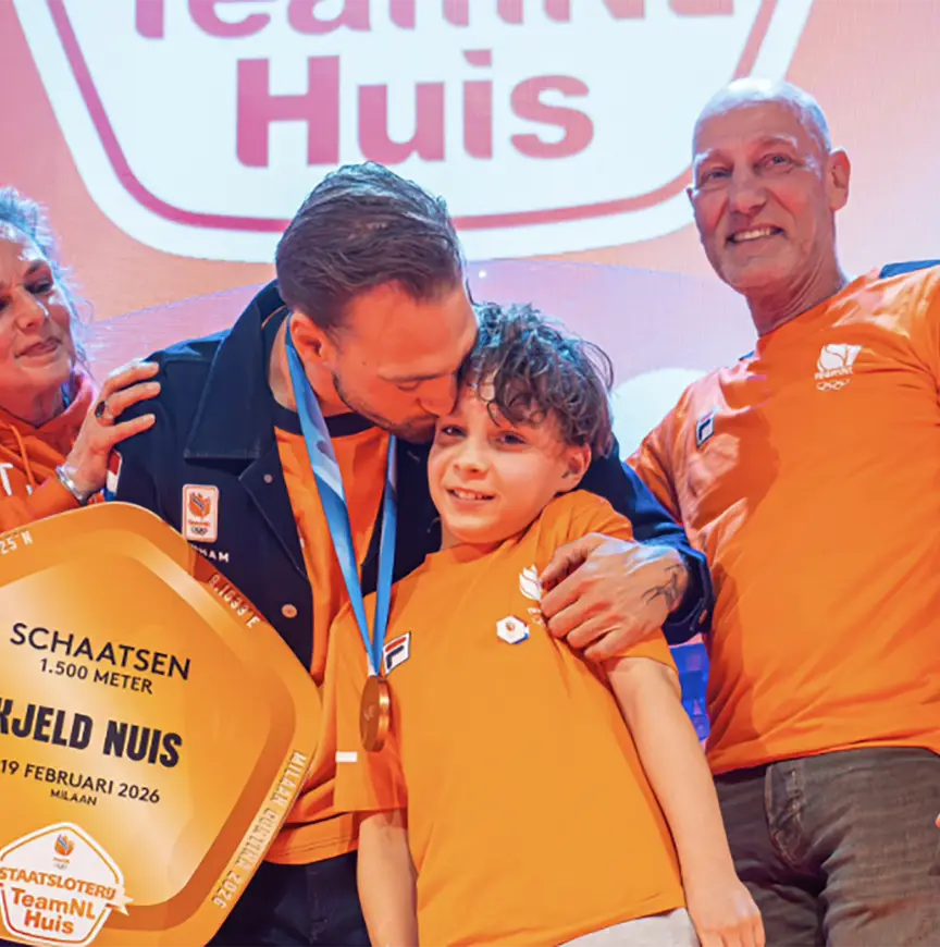 Kjeld, Roland, Brigitta en Jax Nuis