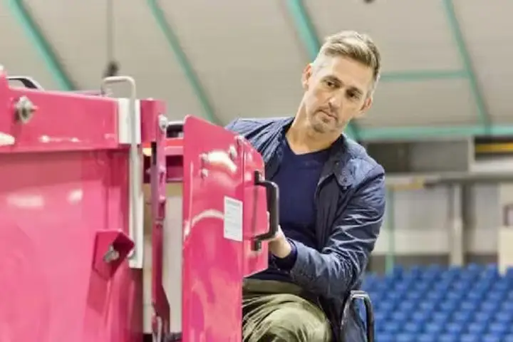 IJsmeester aan het werk