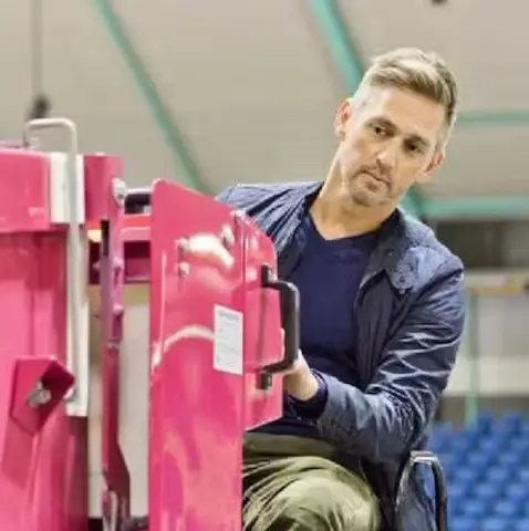 IJsmeester aan het werk